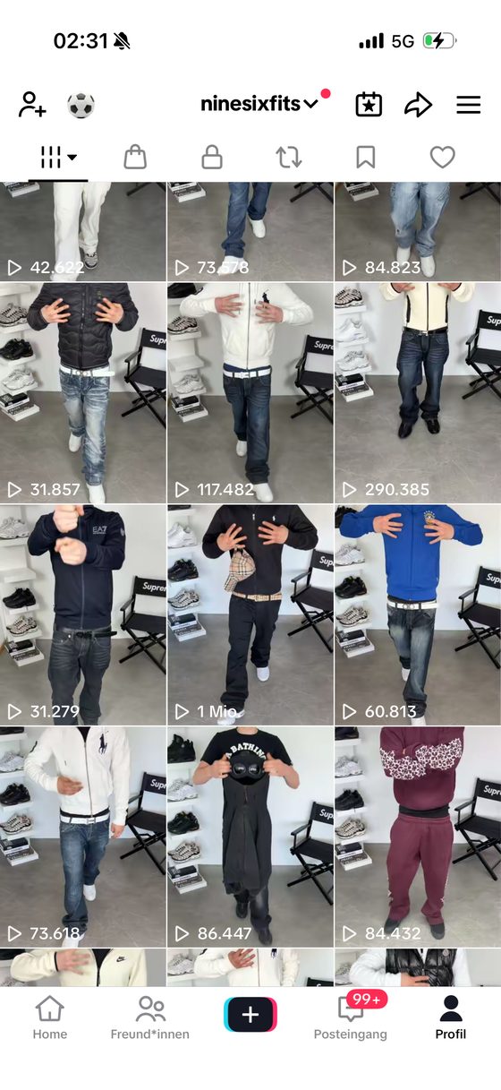 Virale Videos bei @ninesixfits — 1 Mio. & 290K Views